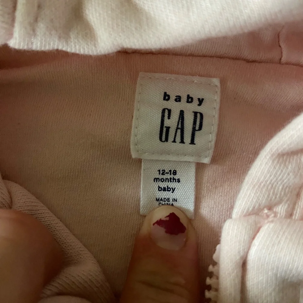 Gap Girls 12-18 mnths Zip Up Hoodie